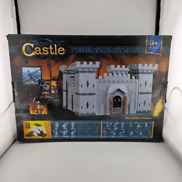 3D Castle Knights Action Figure Toy Playset with Assorted‎ Knights & Props NEW - Picture 2 of 9